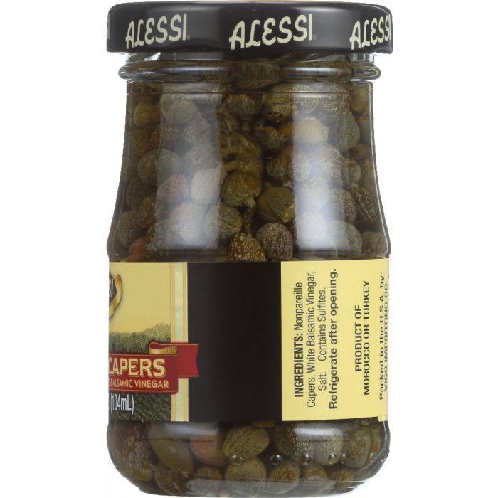 ALESSI: Nonpareille Capers in White Balsamic Vinegar, 3.5 Oz