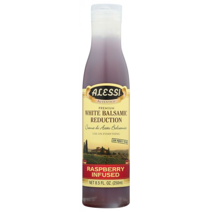 ALESSI: Raspberry White Balsamic Reduction Vinegar, 8.5 oz