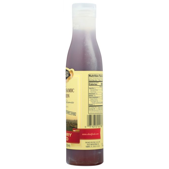 ALESSI: Raspberry White Balsamic Reduction Vinegar, 8.5 oz