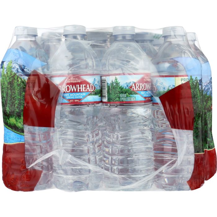 ARROWHEAD WATER: 100% Mountain Spring Water 24 Count - 0.5 liter, 12 lt