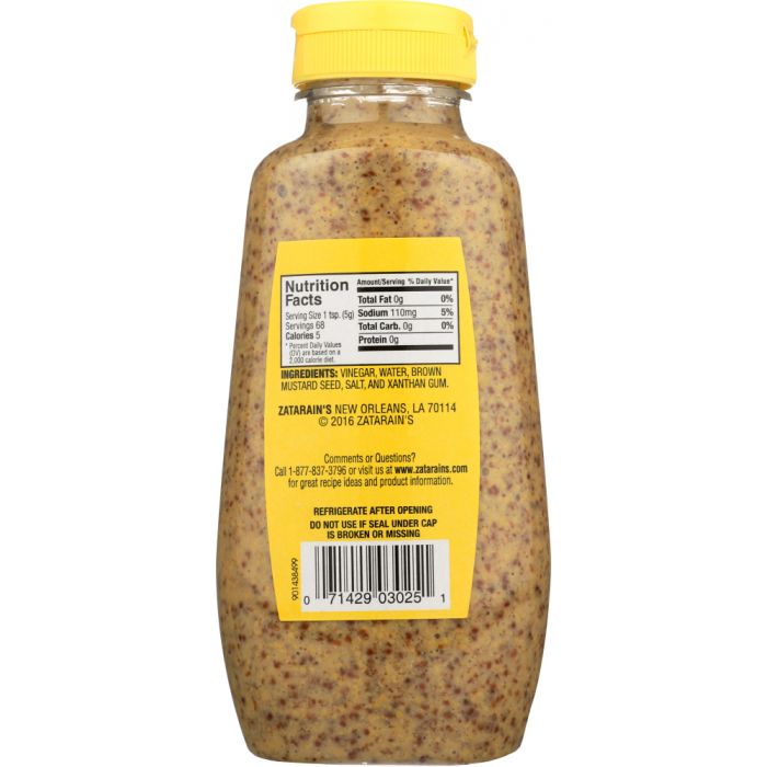 ZATARAINS: Mustard Squeeze Creole, 12 oz