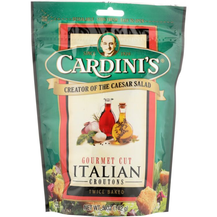 CARDINI'S: Twice Baked Gourmet Cut Italian Croutons, 5 oz