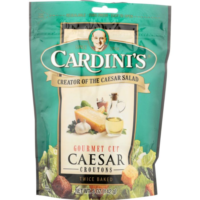 CARDINI'S: Gourmet Cut Caesar Croutons, 5 oz