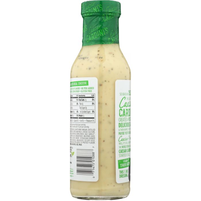 CARDINI: Light Caesar Dressing, 12 oz