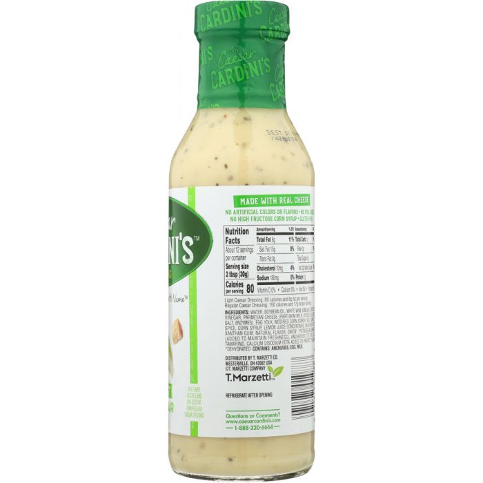 CARDINI: Light Caesar Dressing, 12 oz