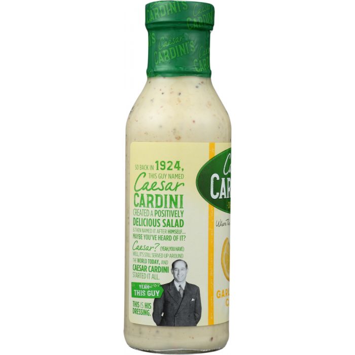 CARDINI: Garlic Lemon Caesar Dressing, 12 oz