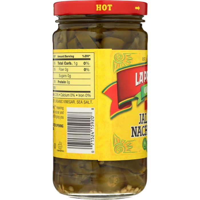 LA PREFERIDA: Organic Jalapeno Nacho Slices Hot, 11.5 oz