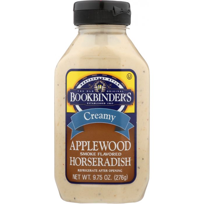 BOOKBINDERS: Applewood Smoked Flavored Horseradish, 9.75 oz