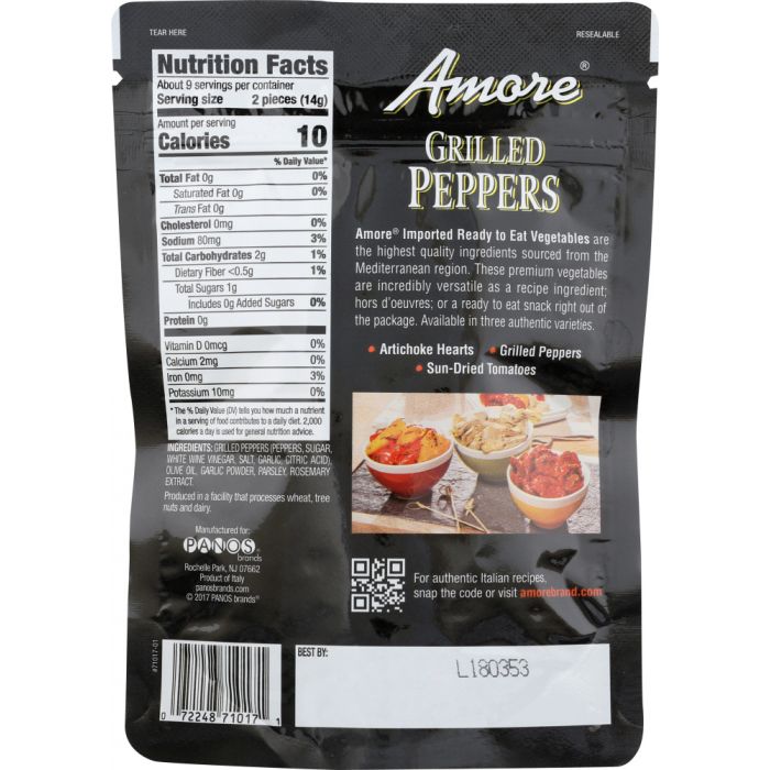 AMORE: Peppers Grilled, 4.4 oz