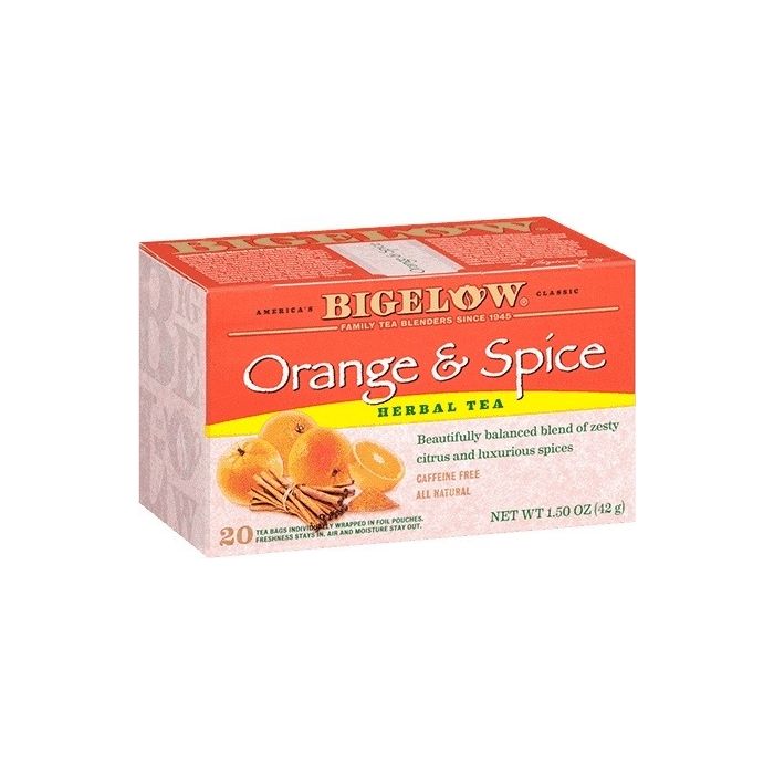 BIGELOW: Tea Orange and Spice 20 Bags, 1.5 oz