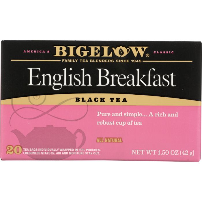 BIGELOW: English Breakfast Black Tea 20 Bags, 1.5 oz