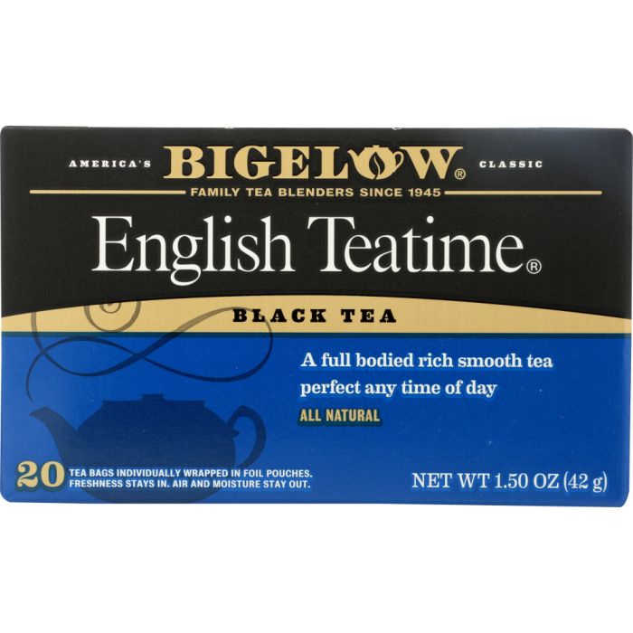 BIGELOW: English Teatime Black Tea 20 Bags, 1.5 oz