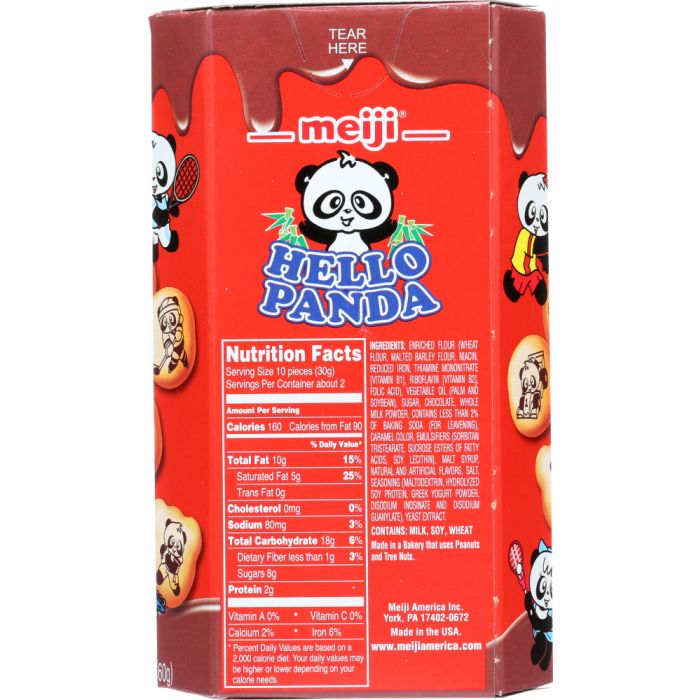 MEIJI: Cookies Filled with Chocolate Hello Panda, 2 oz