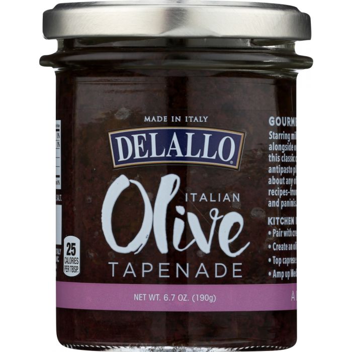 DELALLO: Black Italian Olive Tapenade, 6.7 oz