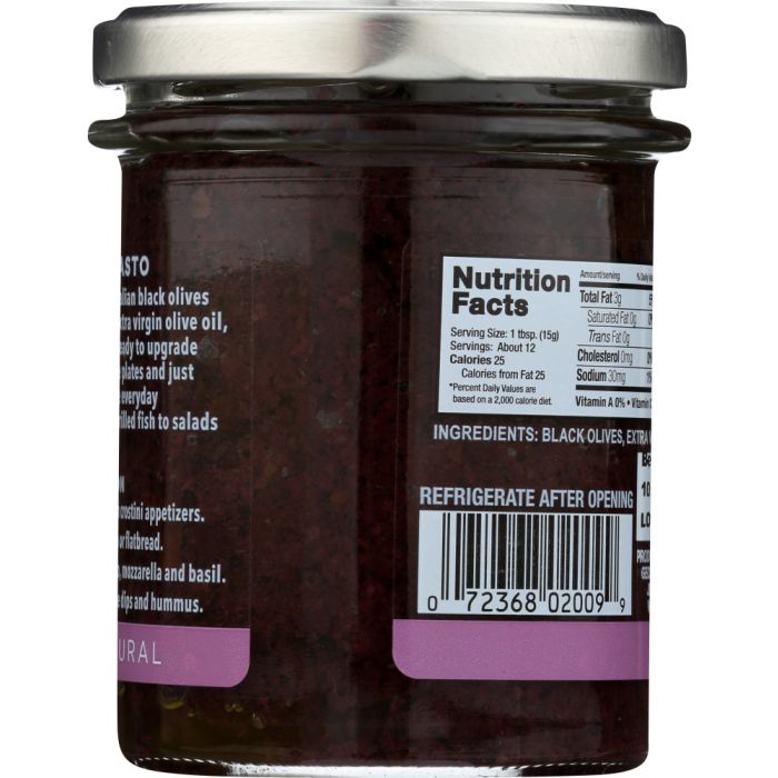 DELALLO: Black Italian Olive Tapenade, 6.7 oz