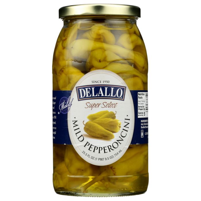 DELALLO: Mild Pepperoncini Super Select, 25.5 oz