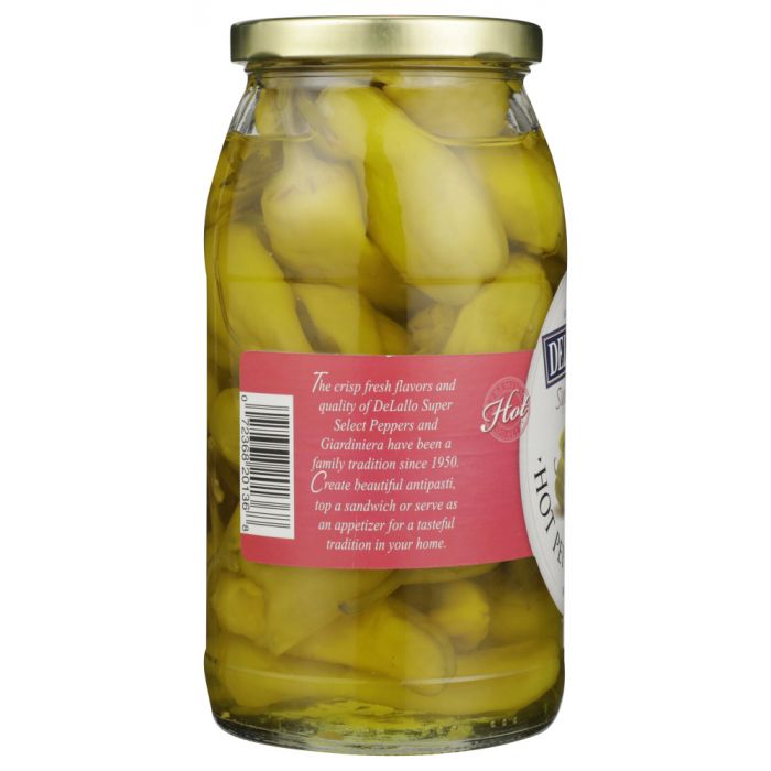 DELALLO: Hot Pepperoncini Super Select, 25.5 oz