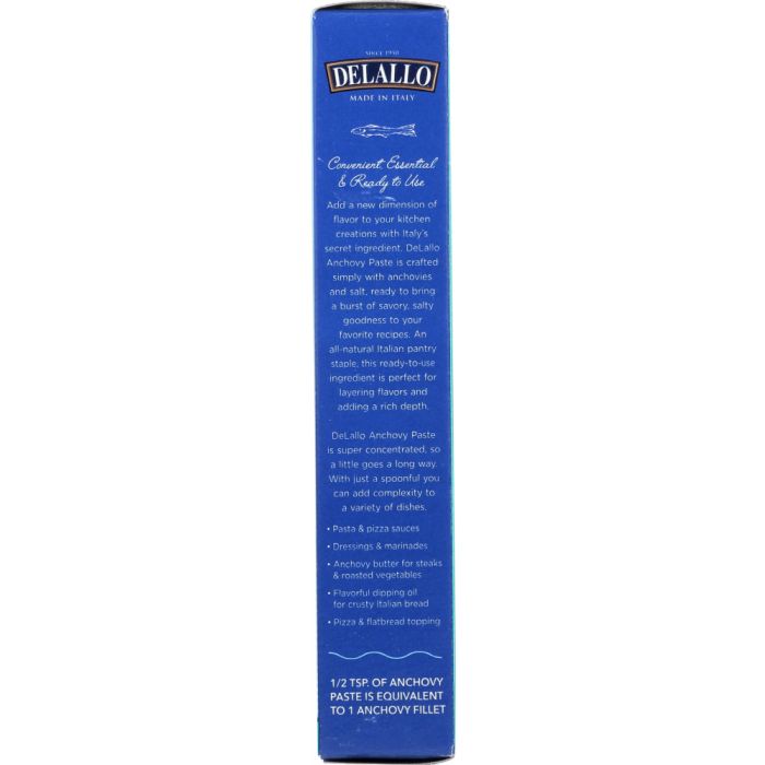 DELALLO: Paste Anchovy, 2.12 oz