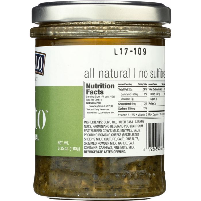 DELALLO: Pesto Sauce In Olive Oil, 6.5 oz