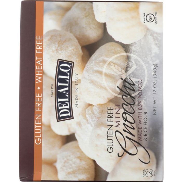 DELALLO: Gluten Free Potato And Rice Gnocchi, 12 oz