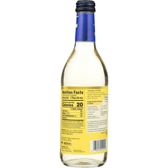 HOLLAND HOUSE: White Lemon Cooking Wine, 16 oz