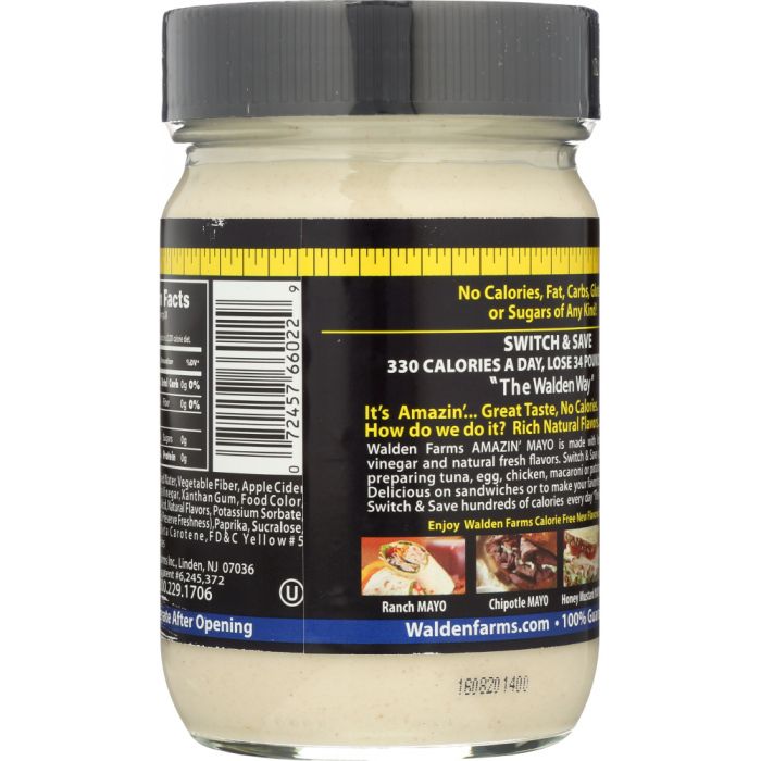 WALDEN FARMS: Calorie Free Amazin’ Mayo Sweet & Tangy, 12 oz