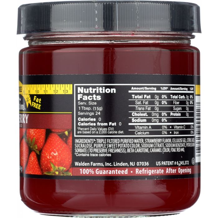 WALDEN FARMS: Calorie Free Fruit Spread Strawberry, 12 oz