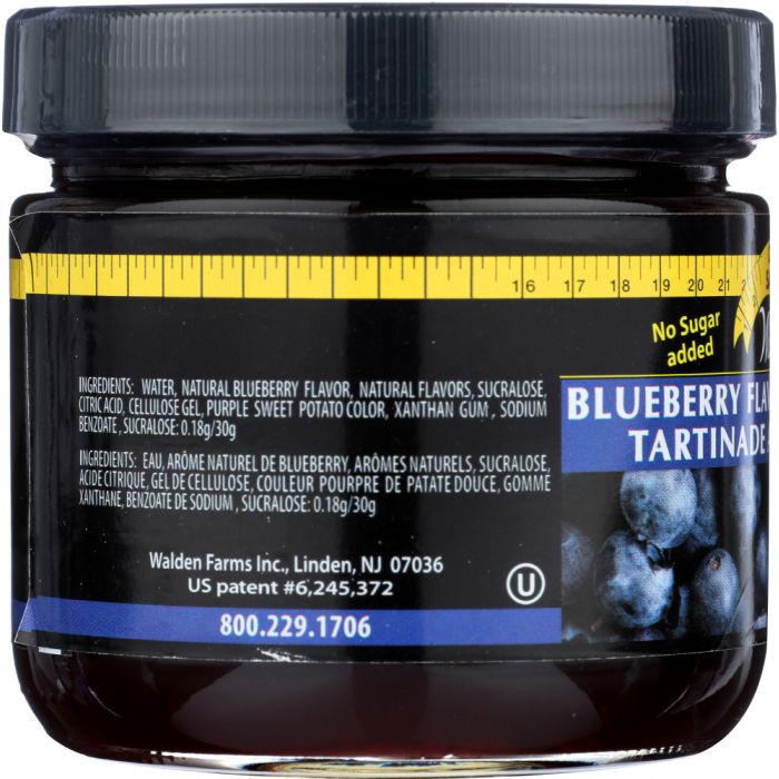 WALDEN FARMS: Calorie Free Fruit Spread Blueberry, 12 oz