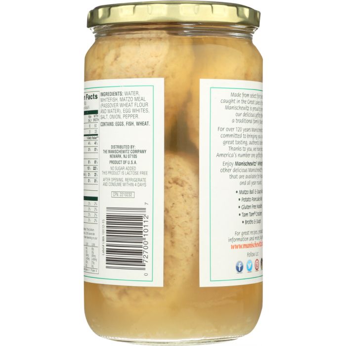 MANISCHEWITZ: Fish Whitefish All Non Jellied, 24 oz