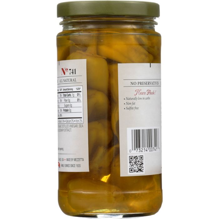 JEFF'S NATURALS: Whole Golden Greek Peperoncini, 12 oz