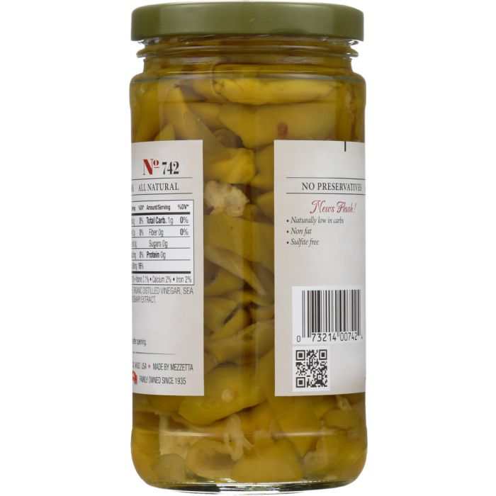 JEFF'S NATURALS: Sliced Golden Greek Peperoncini, 12 oz