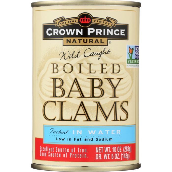 CROWN PRINCE: Boiled Baby Clams, 10 oz