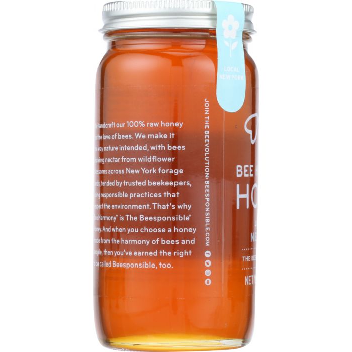 BEE HARMONY: Honey New York Local Honey, 12 oz