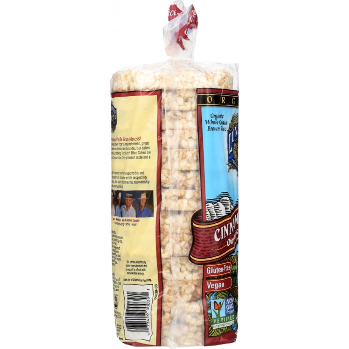 LUNDBERG: Organic Rice Cakes Cinnamon Toast, 9.5 oz