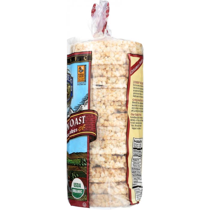 LUNDBERG: Organic Rice Cakes Cinnamon Toast, 9.5 oz