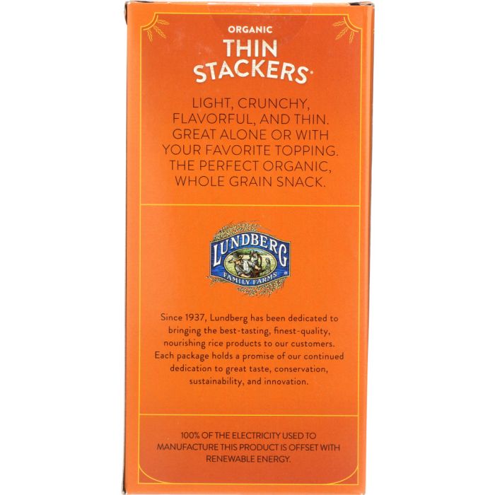 LUNDBERG: Rice Cakes Thin Stackers Red Rice & Quinoa, 5.9 oz