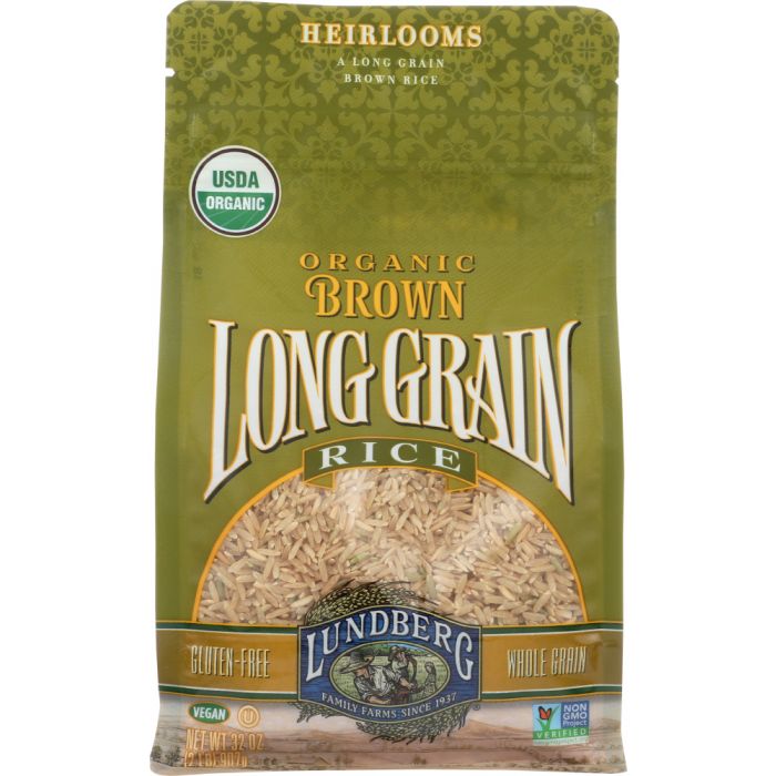 LUNDBERG: Organic Brown Long Grain Rice, 2 lb