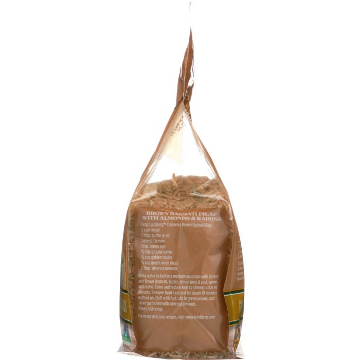 LUNDBERG: California Brown Basmati Rice, 2 lb