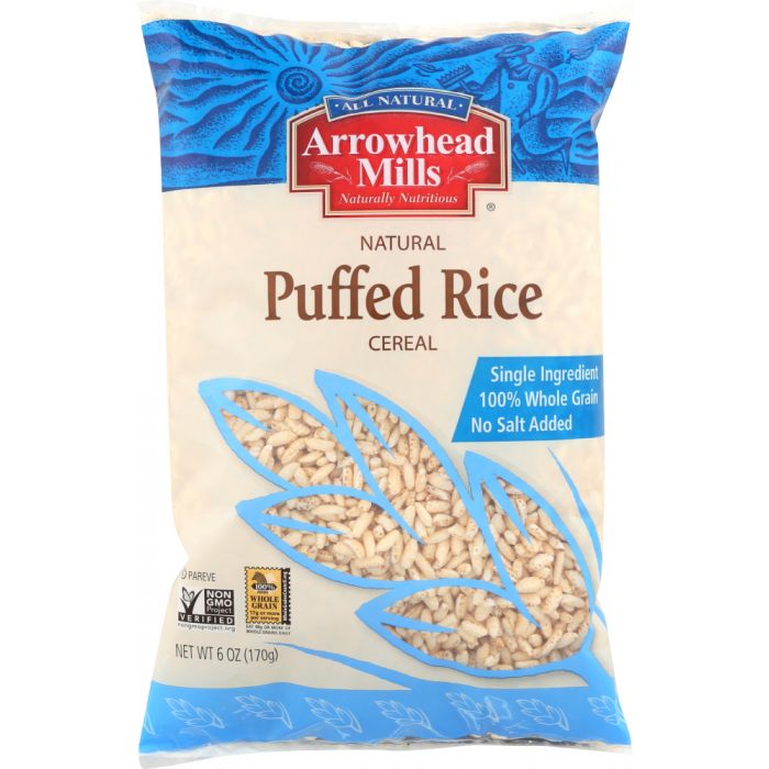 ARROWHEAD MILLS: Natural Puffed Rice Cereal, 6 oz