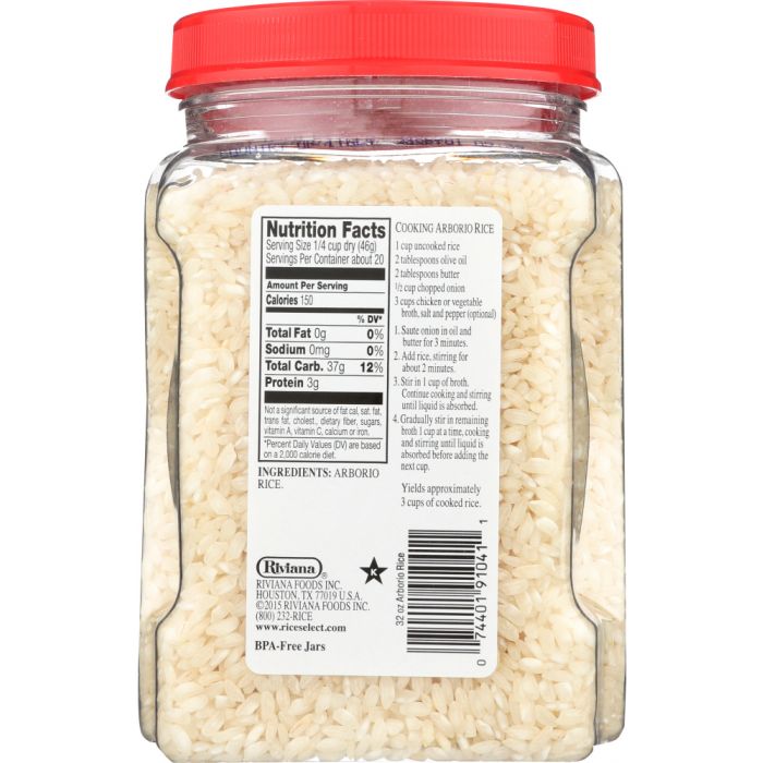 RICE SELECT: Arborio Italian Style Rice, 32 Oz