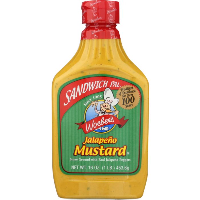 WOEBER'S: Sandwich Pal Jalapeno Mustard, 16 oz