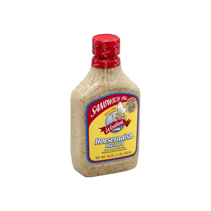 WOEBER: Mustard Sandwich Pal Horseradish, 16 oz