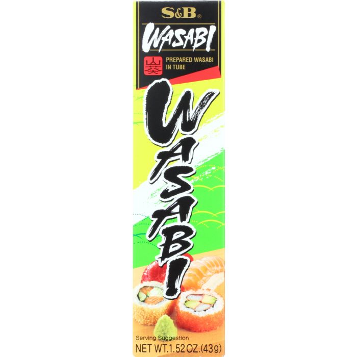 S&B: Prepared Hot Wasabi in Tube, 1.52 oz