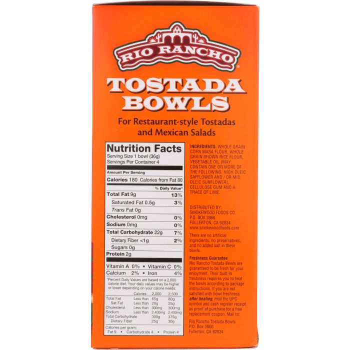 RIO RANCHO: Tostada Bowls 4 count, 5 oz