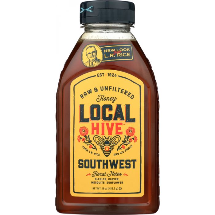 LOCAL HIVE: Raw and Unfiltered Southwest Honey, 16 oz