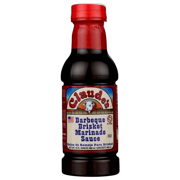 CLAUDES: Barbeque Brisket Marinade Sauce, 16 Oz