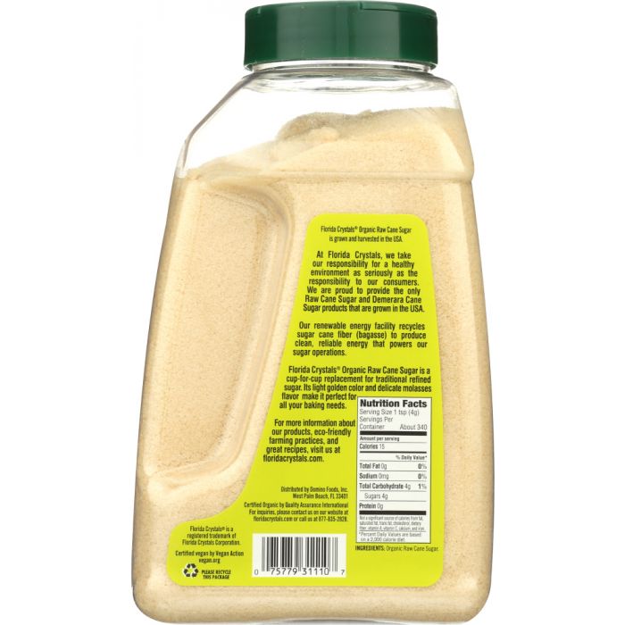 FLORIDA CRYSTALS: Sugar Jug Organic, 48 oz