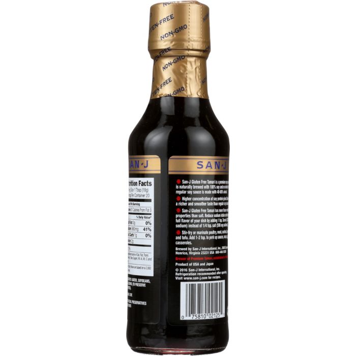 SAN-J: Gluten Free Tamari Soy Sauce, 10 Oz