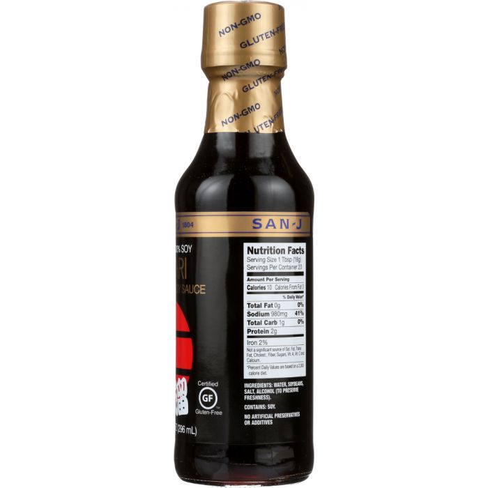 SAN-J: Gluten Free Tamari Soy Sauce, 10 Oz