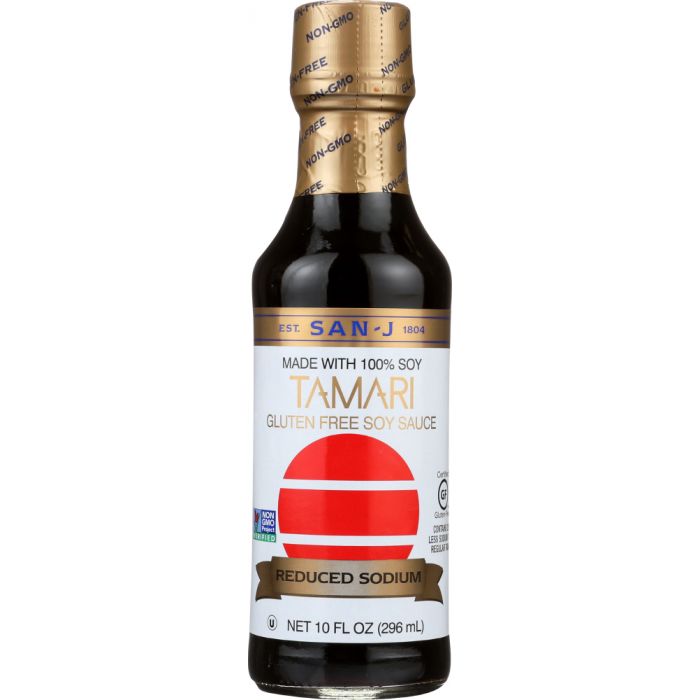 SAN-J: Reduced Sodium Tamari Soy Sauce, 10 Oz